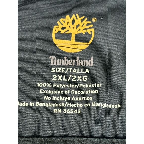 Timberland size 2XL black fleece 1/4 zip jacket - Picture 10 of 12